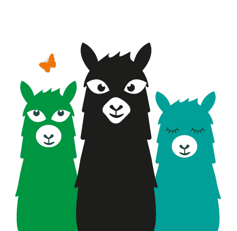 Animated alpaca family